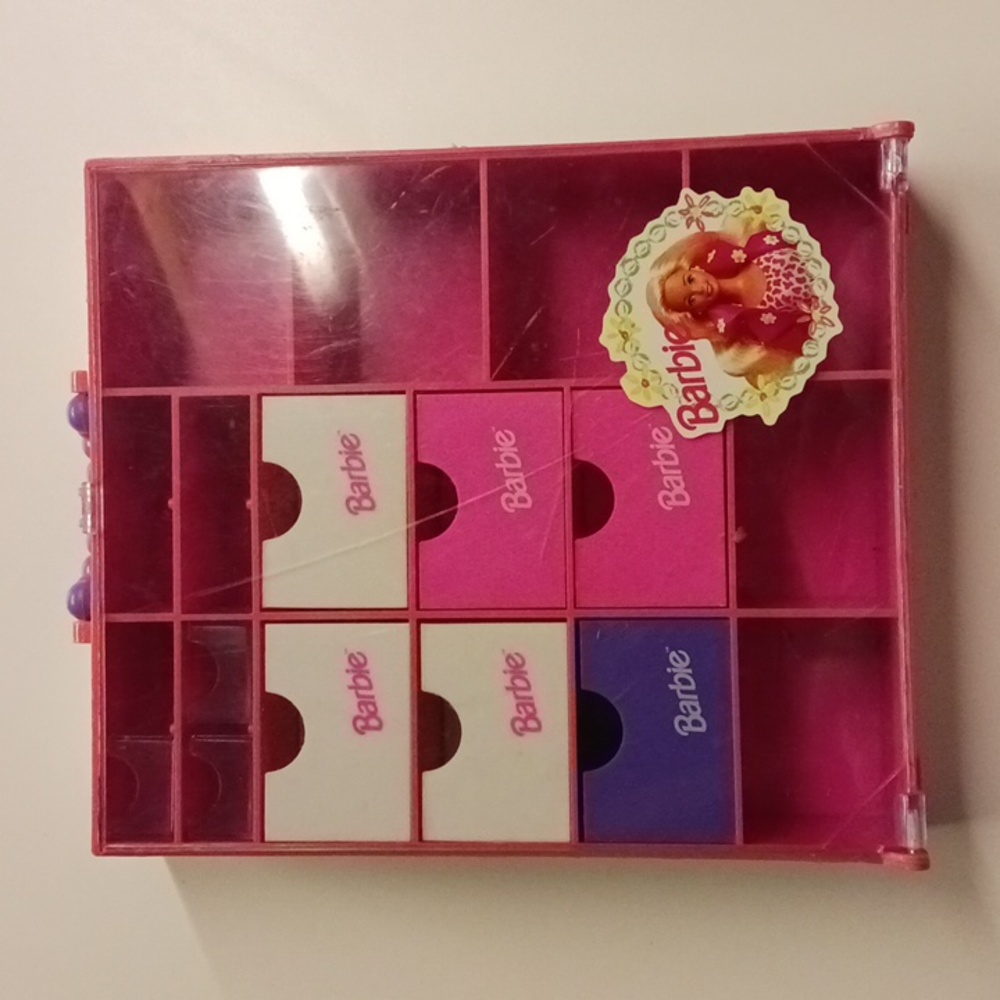 1993 Mattel Tara Toy Barbie Organizer Storage Case w/ Drawers